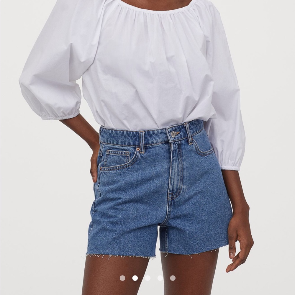 H&M high waisted denim shorts